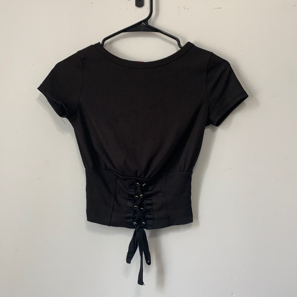 Guess Black Laced Top